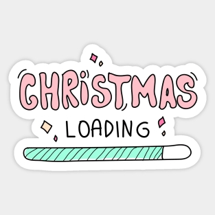 christmas is loading Sticker